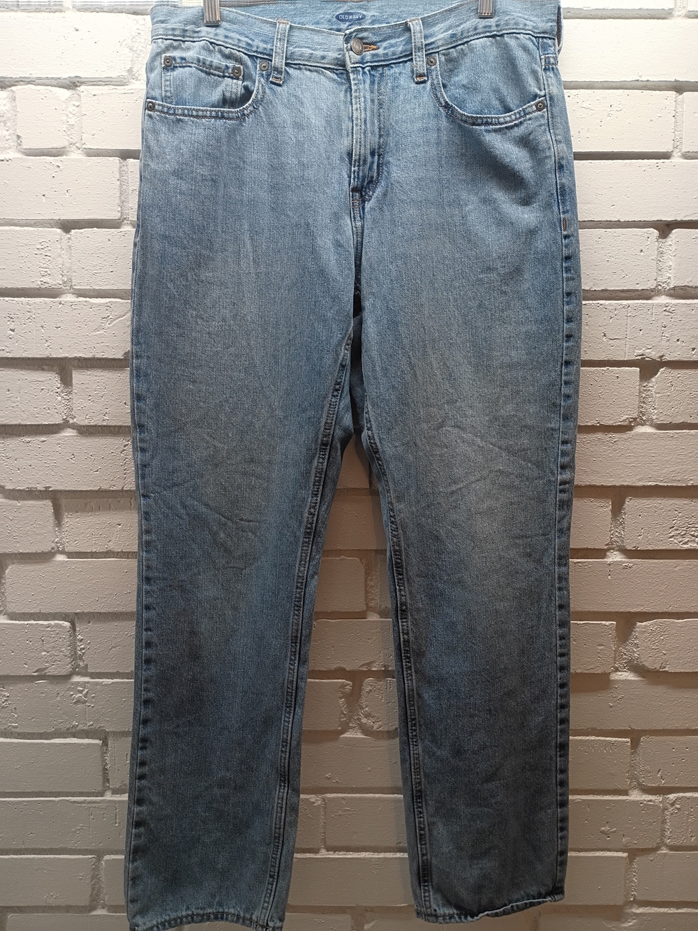 Old Navy Men's Light Blue Straight Jeans 34x32